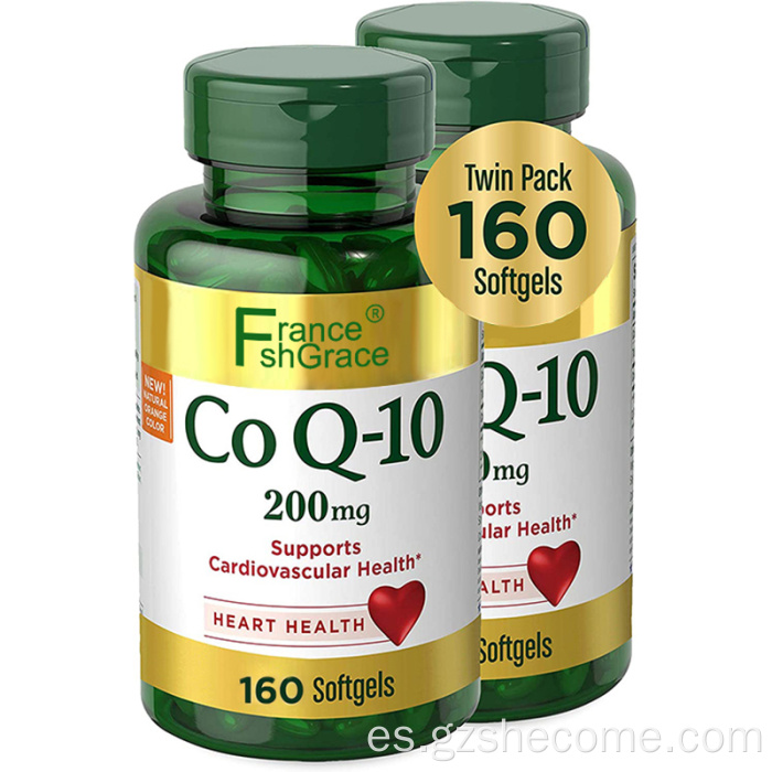El suplemento dietético apoya la salud celular Coq10 Softgels